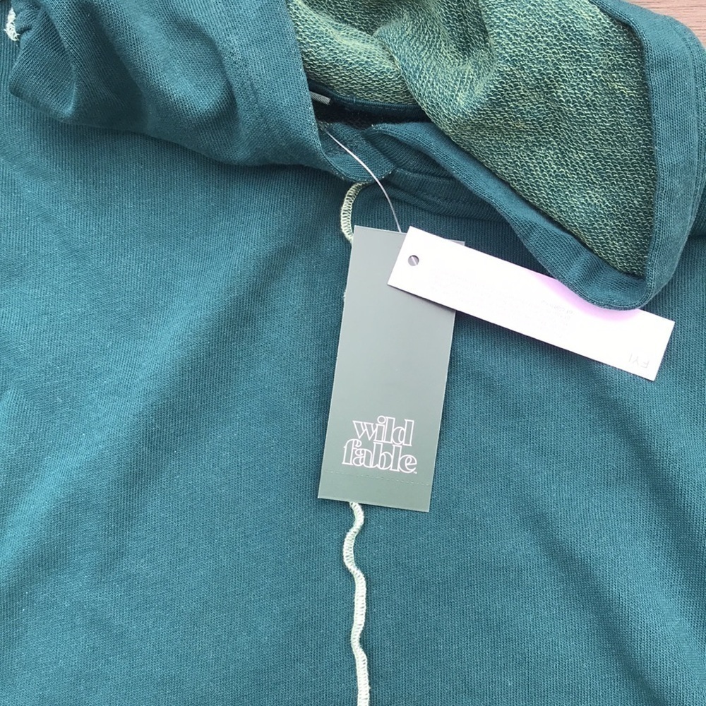 Wild fable green hoodie new - Picture 2 of 4